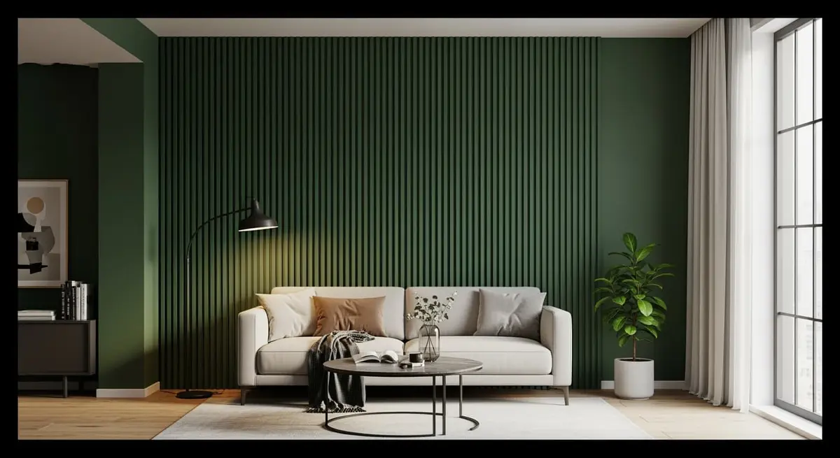 Un mur d'accent dans un intérieur